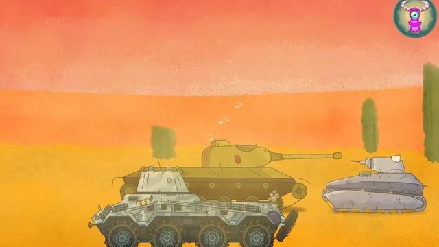 Tank Menyerang Musuh. Kv 44 Kartun Tentang Tank. Mobil Anak Kartun. World Of Tanks Cartoon.