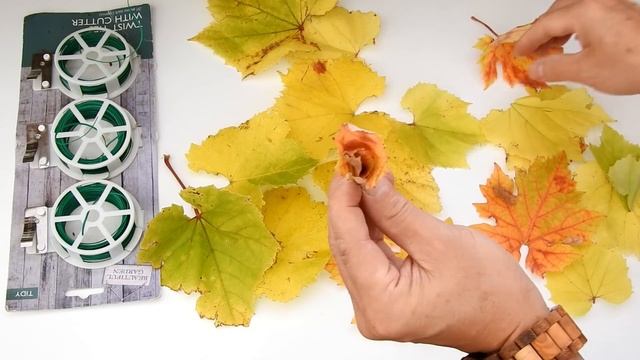 DIY Leaf Rose Flowers | Easy to Make Leaves Art | Italypaul смотреть онлайн