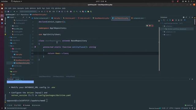 Autentificación en Symfony con JWT | 02 - Crear repositorio y migración смотреть онлайн