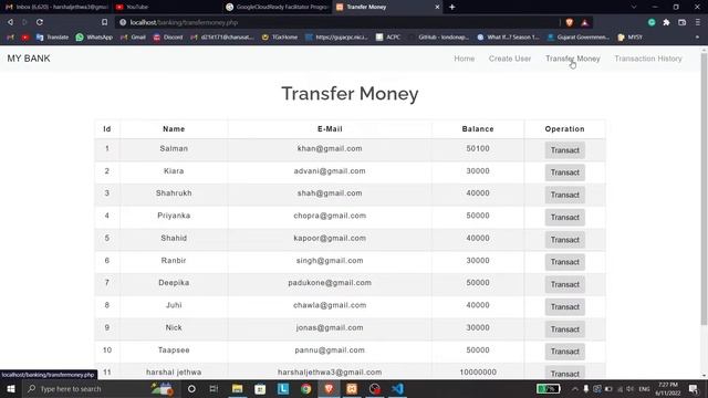 Basic Banking System Website in PHP смотреть онлайн