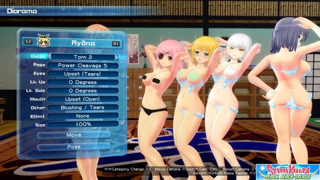 Senran Kagura PEACH BEACH SPLASH tearable bubble outfit смотреть онлайн