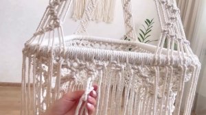 DIY CRADLE MACRAME. МАКРАМЕ ЛЮЛЬКА-КОЛЫБЕЛЬ. DIY macrame. СВОИМИ РУКАМИ для НОВОРОЖДЕННОГО.