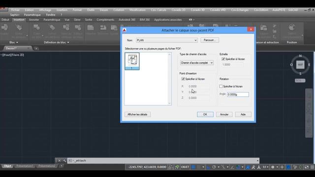 Insérer un Fichier PDF sous AutoCAD смотреть онлайн