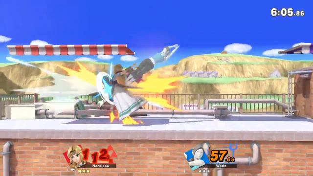 Narcissa (Zelda) vs Wade (Wii Fit Trainer) смотреть онлайн