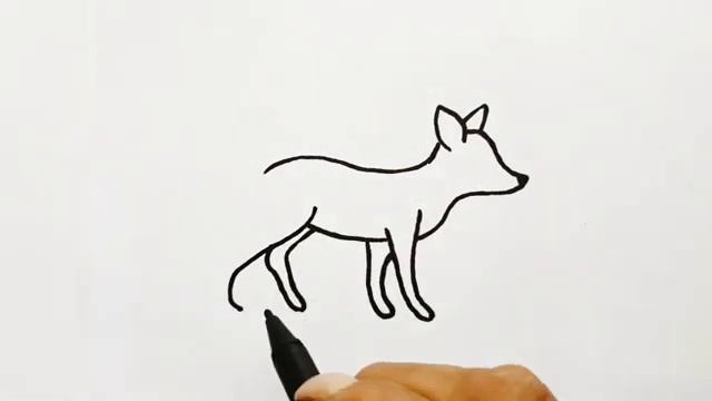Bolalar uchun tulki rasm chizish |How to draw a fox |Как нарисовать лиса. смотреть онлайн