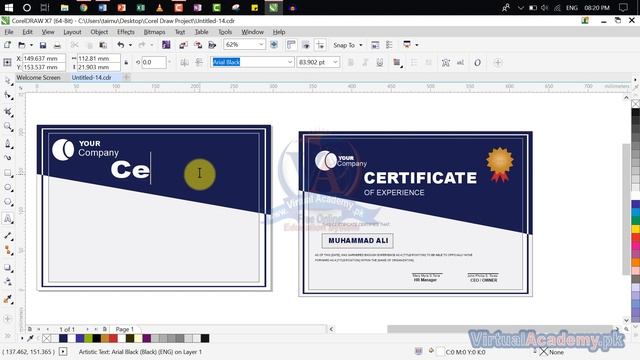 CorelDraw Projects | How to Design Certificate in CorelDraw | CorelDraw Certificate Designing смотреть онлайн