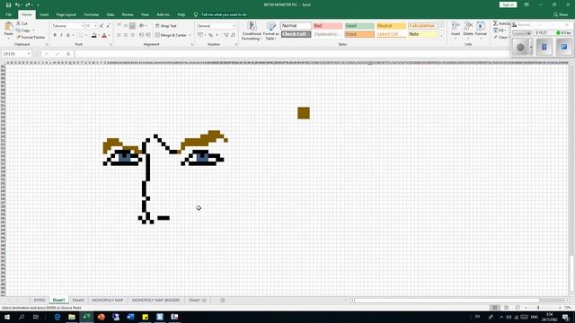 GGG - Pixellarium EP 01 - สอนวาด Pixel โดยใช้ Excel смотреть онлайн