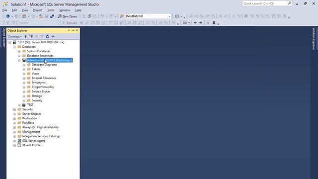 Restoring in Sql Server смотреть онлайн