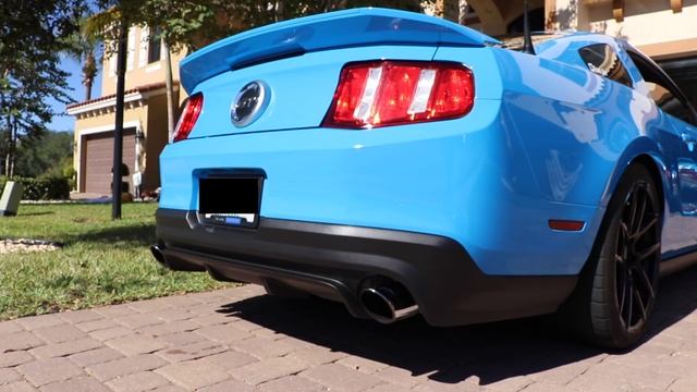 2012 Mustang GT BBK Longtube Headers, BBK O/R X Pipe, Roush Axle back Exhaust Cold Start смотреть онлайн