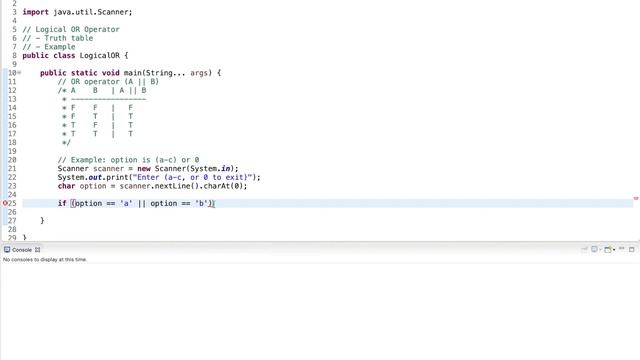 Java Tutorial: Logical OR Operator (||) смотреть онлайн
