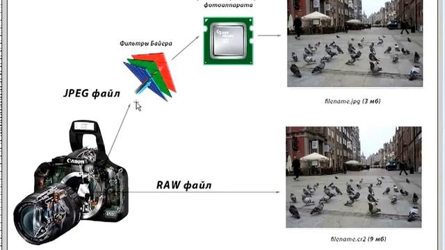 Уроки фотографии. Формат RAW и его отличие от JPEG смотреть онлайн