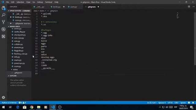 Speed creation of mario bros with python language смотреть онлайн