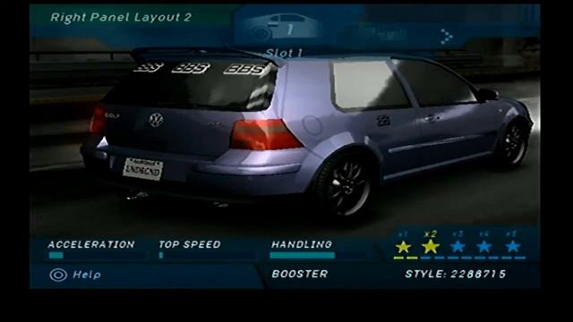 need for speed underground VW Golf Customization смотреть онлайн