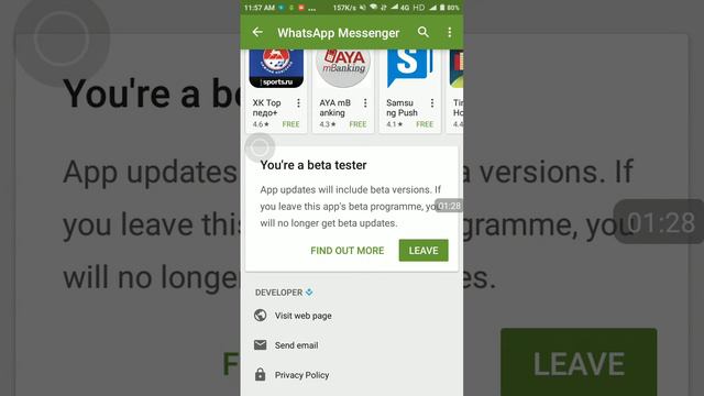 How to upgrade your whatsApp messenger to Beta version in android phone (for videos call) смотреть онлайн