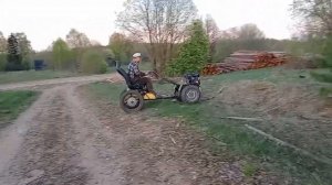 Покатушки на мотоблоке с гидроприводом