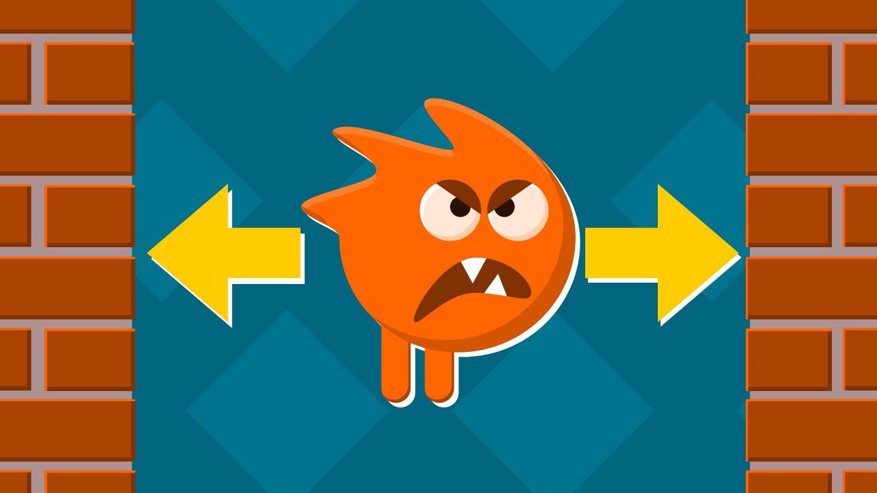 Enemy Walks From One Wall To Another Changing Move Direction As He Collides With Them In Unity Game смотреть онлайн