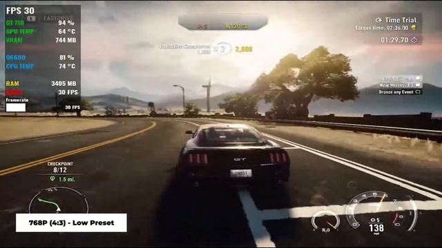 Need For Speed: Rivals | GeForce GT 710 1GB DDR3 | 6GB RAM | Intel Core 2 Quad Q6600 2.4 GHz смотреть онлайн