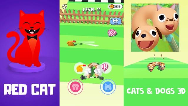 ПРИКЛЮЧЕНИЕ МУТАНТА КОТО-СОБАКИ | Cats & Dogs 3D game | Эволюция милого животного кота и собаки. смотреть онлайн