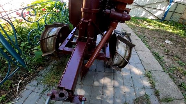 Картофелесажалка самодельная. Обзор. Homemade potato planter. Overview. смотреть онлайн