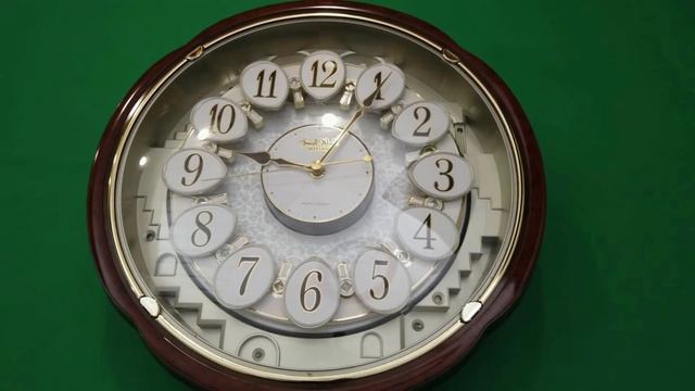 очень красивые настенные музыкальные часы "Ритм", PHYTHM 4MH825WD06 смотреть онлайн