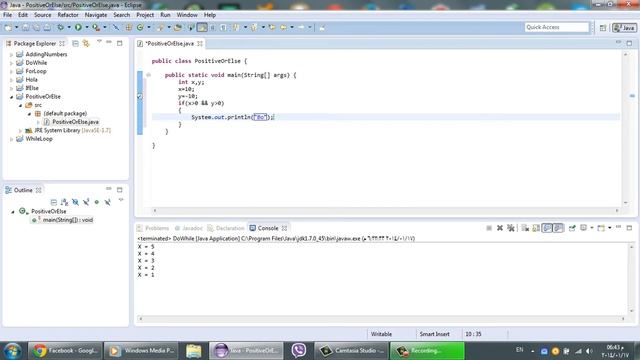 Eclipse - Positive or else using Java смотреть онлайн