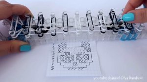 ПАНДА ФРЕСКА из резинок на станке | Rainbow Loom Panda