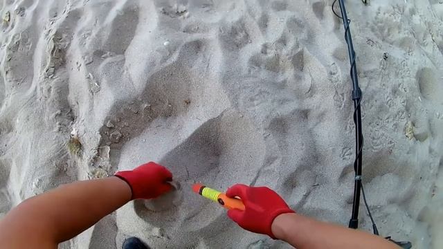 Должно было быть, но его нет...Пляжный поиск с металлоискателем на побережье Азовского моря! смотреть онлайн