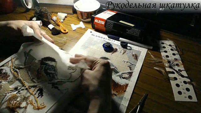 ПРОЦЕСС ОТШИВА «Яблоки в снегу» №4. #speedingcrossstitch смотреть онлайн