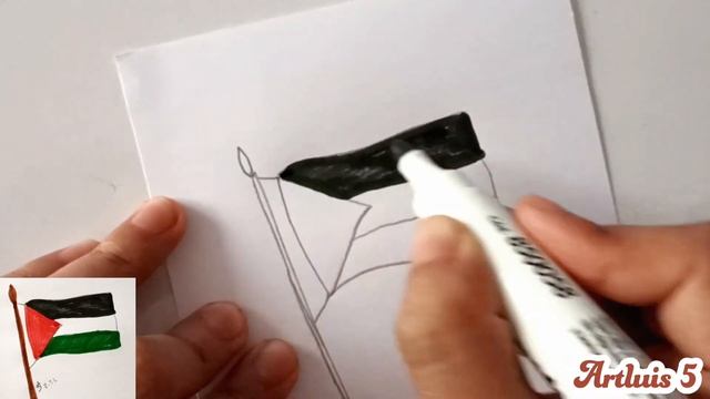 How to draw the flag of Palestine смотреть онлайн