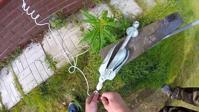 Как привязать якорь с помощью хомутов смотреть онлайн