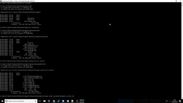 Web scraping : exécution d'un robot écrit en Python (Scrapy) et XPath смотреть онлайн