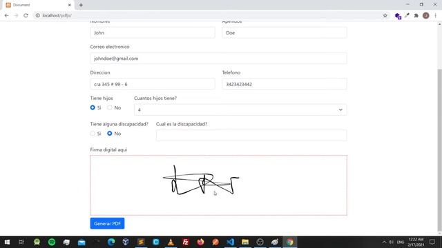 Llenar un formulario en formato de imagen (JPG, PNG) desde un formulario en HTML y generar PDF 1/2 смотреть онлайн