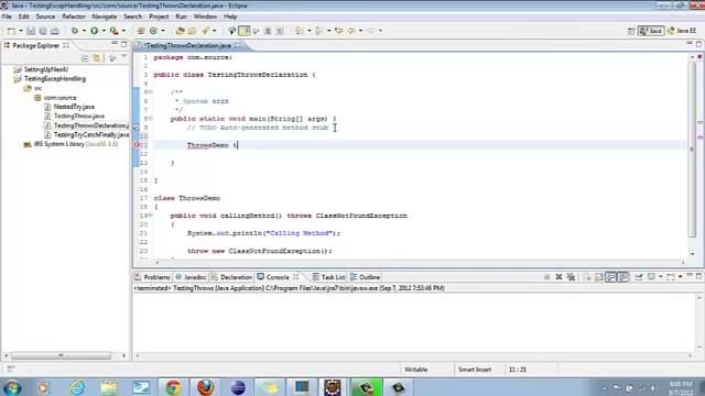 Exception Handling in JAVA-Part 4 смотреть онлайн