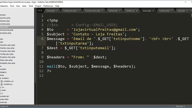Loja Virtual com PHP 7 - Aula 45 Formatando o Email смотреть онлайн