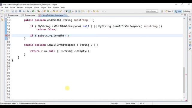 string ends with in java смотреть онлайн
