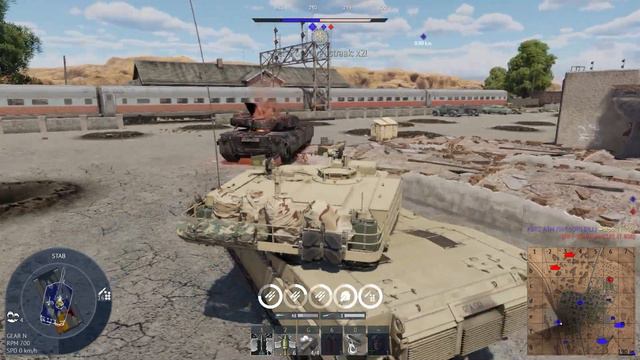 M1A1 Abrams Ft. Realistic Combat Sound Mod (War Thunder)