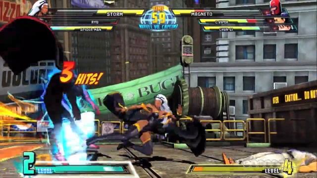 Marvel vs. Capcom 3: Fate of Two Worlds - Storm and C. Viper Gameplay 1 смотреть онлайн