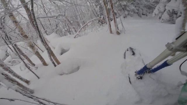 сноубайк на 172, снега 1,5 метра. смотреть онлайн