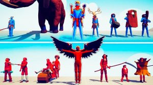 TRIBAL TEAM vs FARMER TEAM | TABS - Totally Accurate Battle Simulator