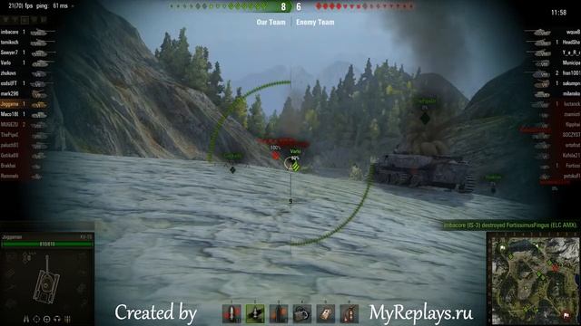 WOT: Mauntain Pass - KV-1S - 4 frags смотреть онлайн