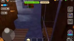 Играю с другом в блок крафт.