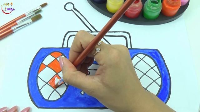 How to Draw Cassette Tape Recorder, Learning Drawing Art Colors for Kids | Coloring Pages Player смотреть онлайн
