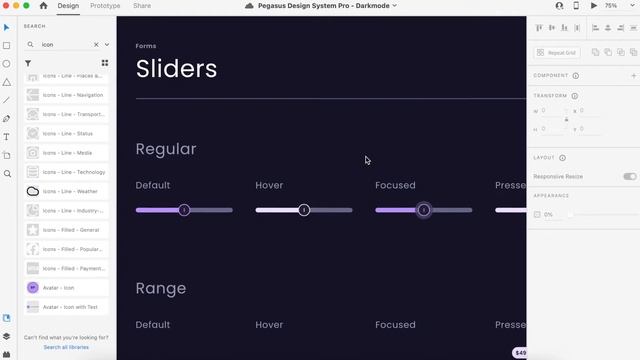 Pegasus Design System for Adobe XD смотреть онлайн
