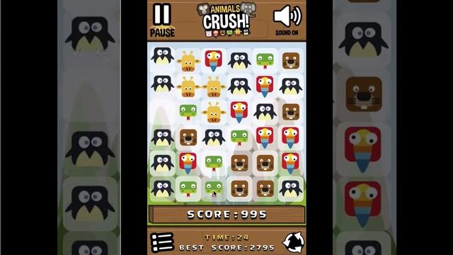 Play Animals Crush Match - Puzzle Game смотреть онлайн