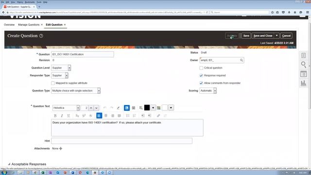 Fusion Supplier Qualification Setups смотреть онлайн