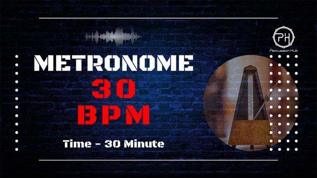 30 BPM Metronome | 30 Minute смотреть онлайн