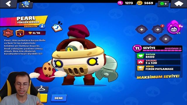 YENİ KROMATİK PEARL ALDIM MAXLADIM !! BRAWL STARS смотреть онлайн