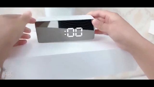 Светодиодный Будильник с зеркалом цифровой будильник настольные часы смотреть онлайн