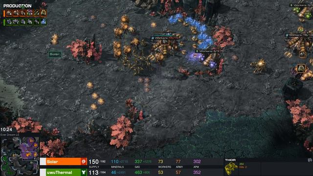StarCraft 2: MICROING MECH! (uThermal vs Solar) смотреть онлайн