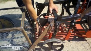 Мини КАРТОФЕЛЕУБОРОЧНЫЙ КОМБАЙН ДЛЯ САМОДЕЛЬНОГО МИНИТРАКТОРА